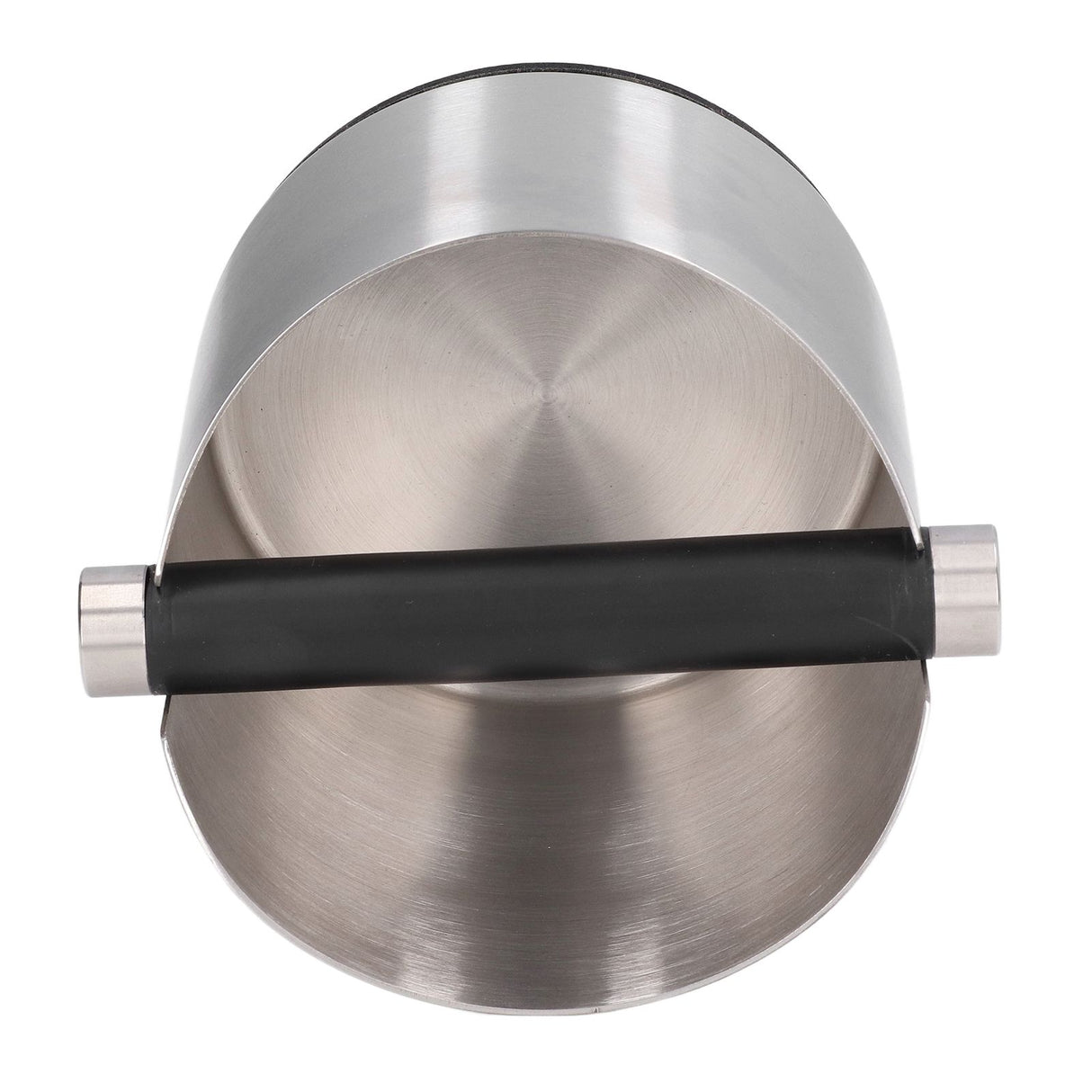 Coffee Grounds Bucket Stainless Steel Rubber Coffee Dump Bin for Home Restaurants BarsStainless Steel Small (FC‑04‑1)