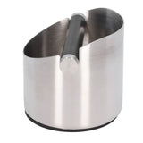 Coffee Grounds Bucket Stainless Steel Rubber Coffee Dump Bin for Home Restaurants BarsStainless Steel Small (FC‑04‑1)
