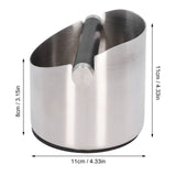Coffee Grounds Bucket Stainless Steel Rubber Coffee Dump Bin for Home Restaurants BarsStainless Steel Small (FC‑04‑1)