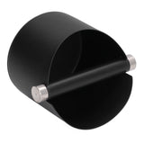 Coffee Grounds Bucket Stainless Steel Rubber Coffee Dump Bin for Home Restaurants BarsBlack Large (FC‑05‑2)