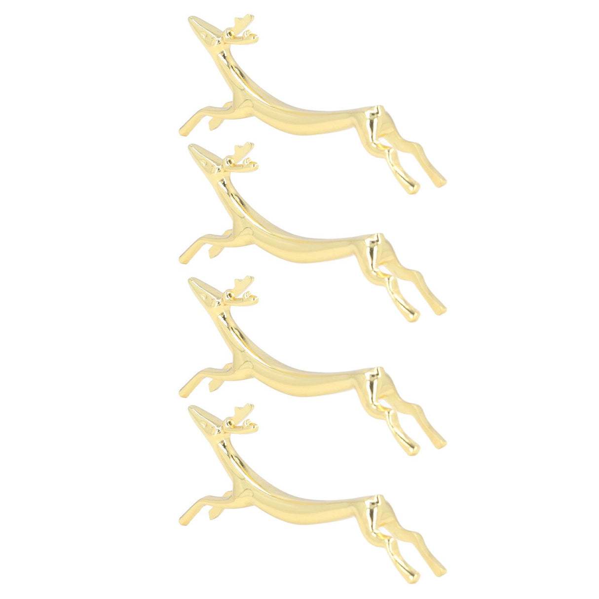 4Pcs Chopstick Rest Smoother Surfaces Reusable Cute Animal Design Gold Chopstick Rest for Home Restaurant PartyDeer