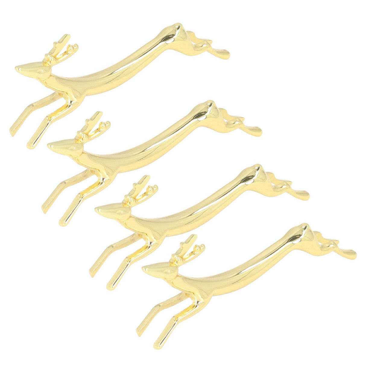 4Pcs Chopstick Rest Smoother Surfaces Reusable Cute Animal Design Gold Chopstick Rest for Home Restaurant PartyDeer