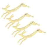 4Pcs Chopstick Rest Smoother Surfaces Reusable Cute Animal Design Gold Chopstick Rest for Home Restaurant PartyDeer