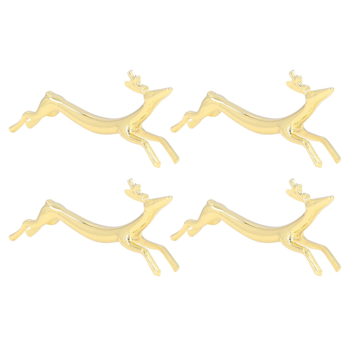 4Pcs Chopstick Rest Smoother Surfaces Reusable Cute Animal Design Gold Chopstick Rest for Home Restaurant PartyDeer