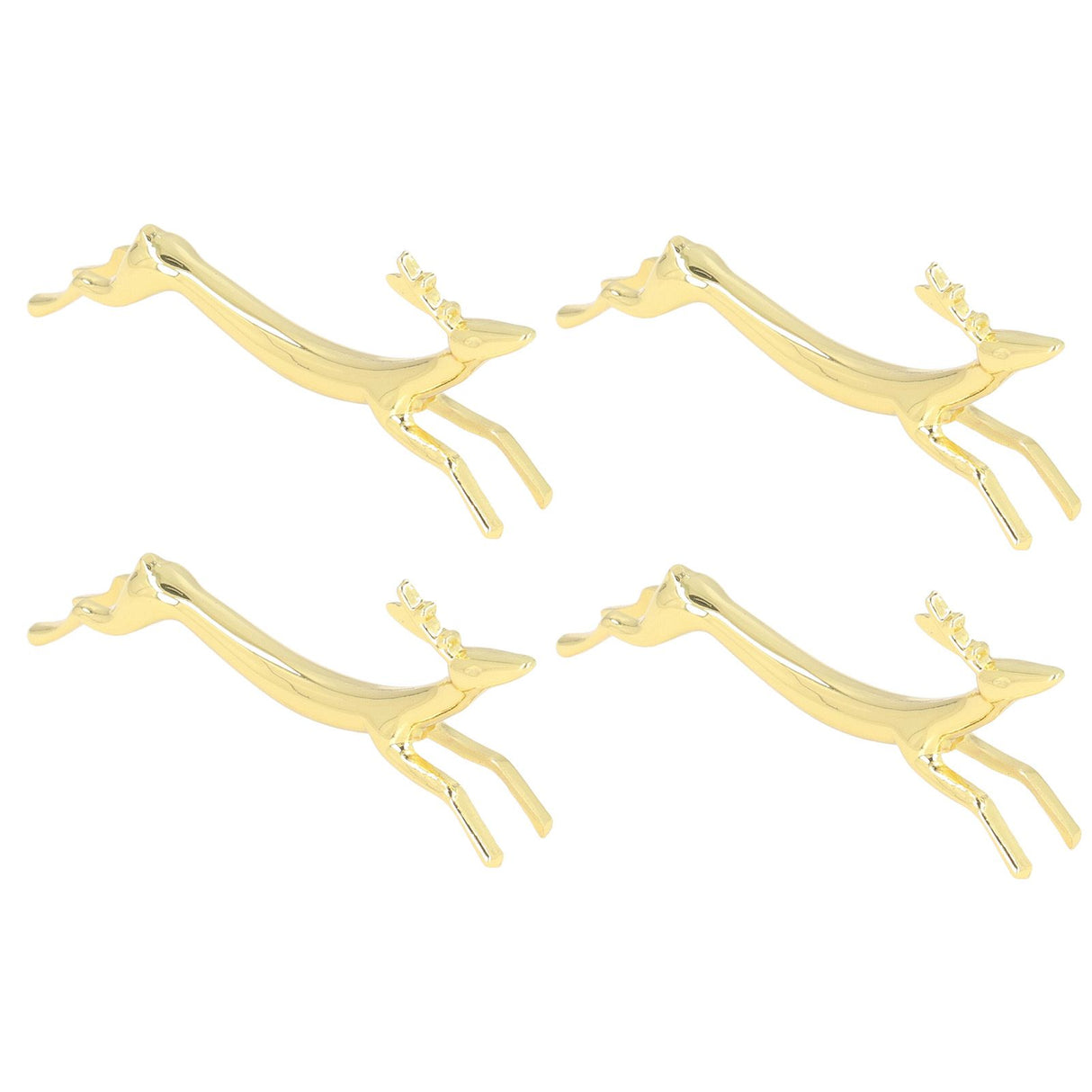 4Pcs Chopstick Rest Smoother Surfaces Reusable Cute Animal Design Gold Chopstick Rest for Home Restaurant PartyDeer