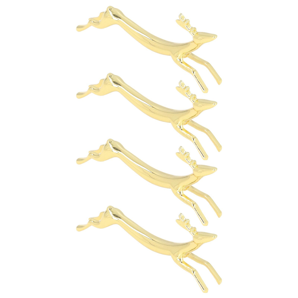 4Pcs Chopstick Rest Smoother Surfaces Reusable Cute Animal Design Gold Chopstick Rest for Home Restaurant PartyDeer
