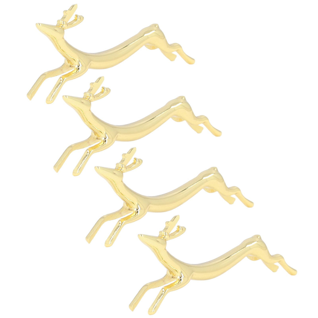 4Pcs Chopstick Rest Smoother Surfaces Reusable Cute Animal Design Gold Chopstick Rest for Home Restaurant PartyDeer