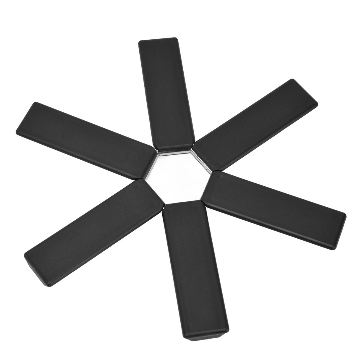 Foldable Trivets Heat Insulating Collapsible Pot Holder for Kitchen Dining Room Black