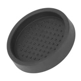 Coffee Tamper Mat Good Protection Compact Anti Slip Round Coffee Powder Pad for Cafe HouseholdBlack - Front View