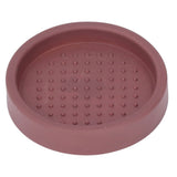 Coffee Tamper Mat Good Protection Compact Anti Slip Round Coffee Powder Pad for Cafe HouseholdBrown