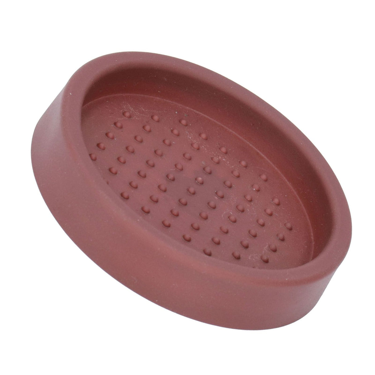 Coffee Tamper Mat Good Protection Compact Anti Slip Round Coffee Powder Pad for Cafe HouseholdBrown