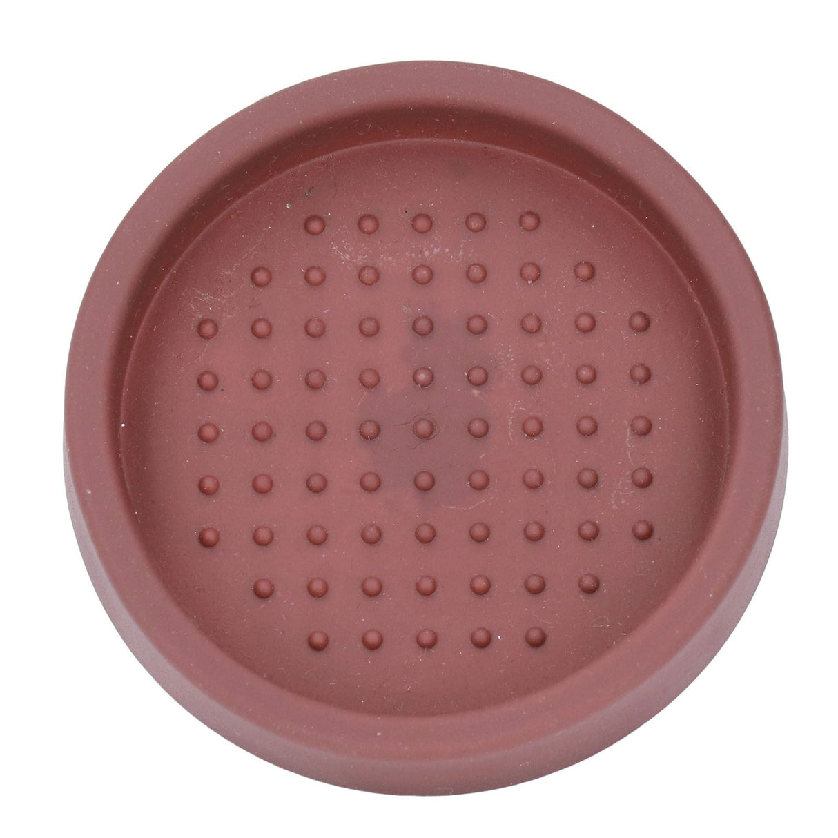 Coffee Tamper Mat Good Protection Compact Anti Slip Round Coffee Powder Pad for Cafe HouseholdBrown