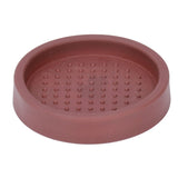 Coffee Tamper Mat Good Protection Compact Anti Slip Round Coffee Powder Pad for Cafe HouseholdBrown