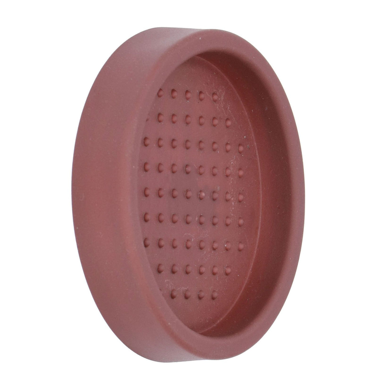 Coffee Tamper Mat Good Protection Compact Anti Slip Round Coffee Powder Pad for Cafe HouseholdBrown
