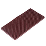 Bar Mat Premium Food Grade Silicone Heat Resistant Durable Odorless Nonslip Soft Flexible Coffee Bar MatBrown - 45-Degree Angle