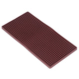 Bar Mat Premium Food Grade Silicone Heat Resistant Durable Odorless Nonslip Soft Flexible Coffee Bar MatBrown - Low Angle