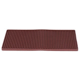 Bar Mat Premium Food Grade Silicone Heat Resistant Durable Odorless Nonslip Soft Flexible Coffee Bar MatBrown - Extra Image