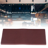 Bar Mat Premium Food Grade Silicone Heat Resistant Durable Odorless Nonslip Soft Flexible Coffee Bar MatBrown - Extra Image