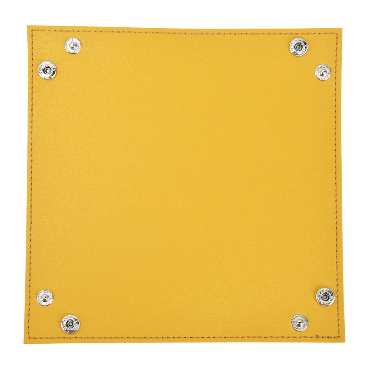 Leather Tray Fashionable Design Artificial Leather Durable Wide Application Mens Valet Tray for Jewelry Watch Key PhoneYellow