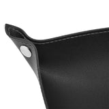 Leather Tray Fashionable Design Artificial Leather Durable Wide Application Mens Valet Tray for Jewelry Watch Key PhoneBlack