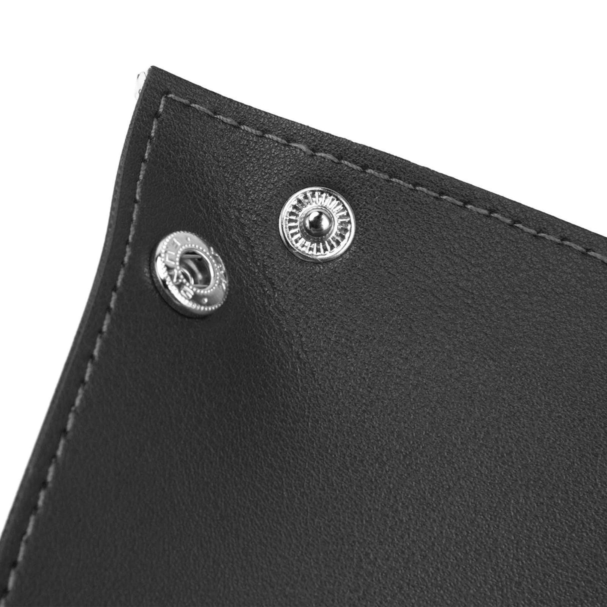 Leather Tray Fashionable Design Artificial Leather Durable Wide Application Mens Valet Tray for Jewelry Watch Key PhoneBlack
