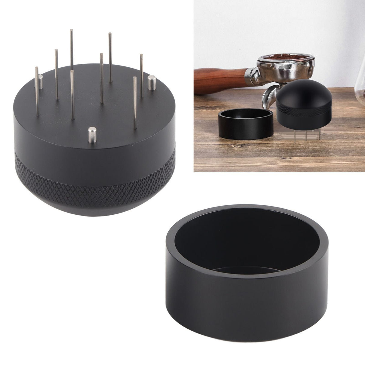 Coffee Distributor Handheld Aluminum Alloy Coffee Powder Distribution Needle for Home Use51mm