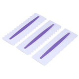3Pcs Cake Scraper Premium Plastic Durable Glossy Surface Easy Operation Icing Smoother - Extra Image