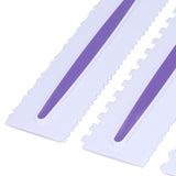3Pcs Cake Scraper Premium Plastic Durable Glossy Surface Easy Operation Icing Smoother