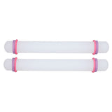 2Pcs Plastic Rolling Pin Safe Durable Sturdy Plastic Nonstick Surface Wide Application Small Rolling Pin