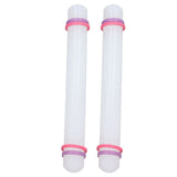 2Pcs Plastic Rolling Pin Safe Durable Sturdy Plastic Nonstick Surface Wide Application Small Rolling Pin
