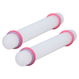 2Pcs Plastic Rolling Pin Safe Durable Sturdy Plastic Nonstick Surface Wide Application Small Rolling Pin - Low Angle