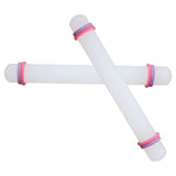 2Pcs Plastic Rolling Pin Safe Durable Sturdy Plastic Nonstick Surface Wide Application Small Rolling Pin
