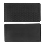 Silicone Insulation Pad Black Rectangle Heat Resisting Safe Handling Heat Insulation Pad for Kitchen - 45-Degree Angle