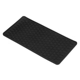 Silicone Insulation Pad Black Rectangle Heat Resisting Safe Handling Heat Insulation Pad for Kitchen - Extra Image