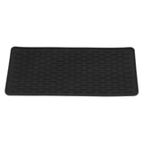 Silicone Insulation Pad Black Rectangle Heat Resisting Safe Handling Heat Insulation Pad for Kitchen