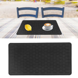 Silicone Insulation Pad Black Rectangle Heat Resisting Safe Handling Heat Insulation Pad for Kitchen - Extra Image