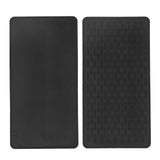 Silicone Insulation Pad Black Rectangle Heat Resisting Safe Handling Heat Insulation Pad for Kitchen