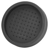 Round Silicone Coffee Tamper Mat Soft Heat Resistant Portable Coffee Tamper Pad for HomeBlack