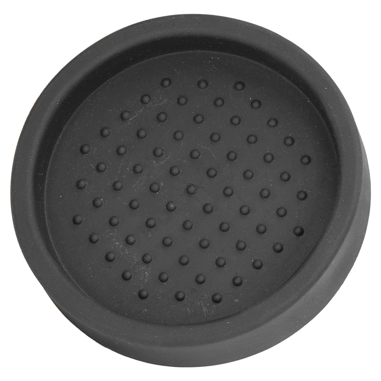 Round Silicone Coffee Tamper Mat Soft Heat Resistant Portable Coffee Tamper Pad for HomeBlack