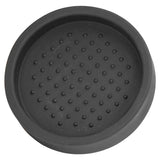 Round Silicone Coffee Tamper Mat Soft Heat Resistant Portable Coffee Tamper Pad for HomeBlack