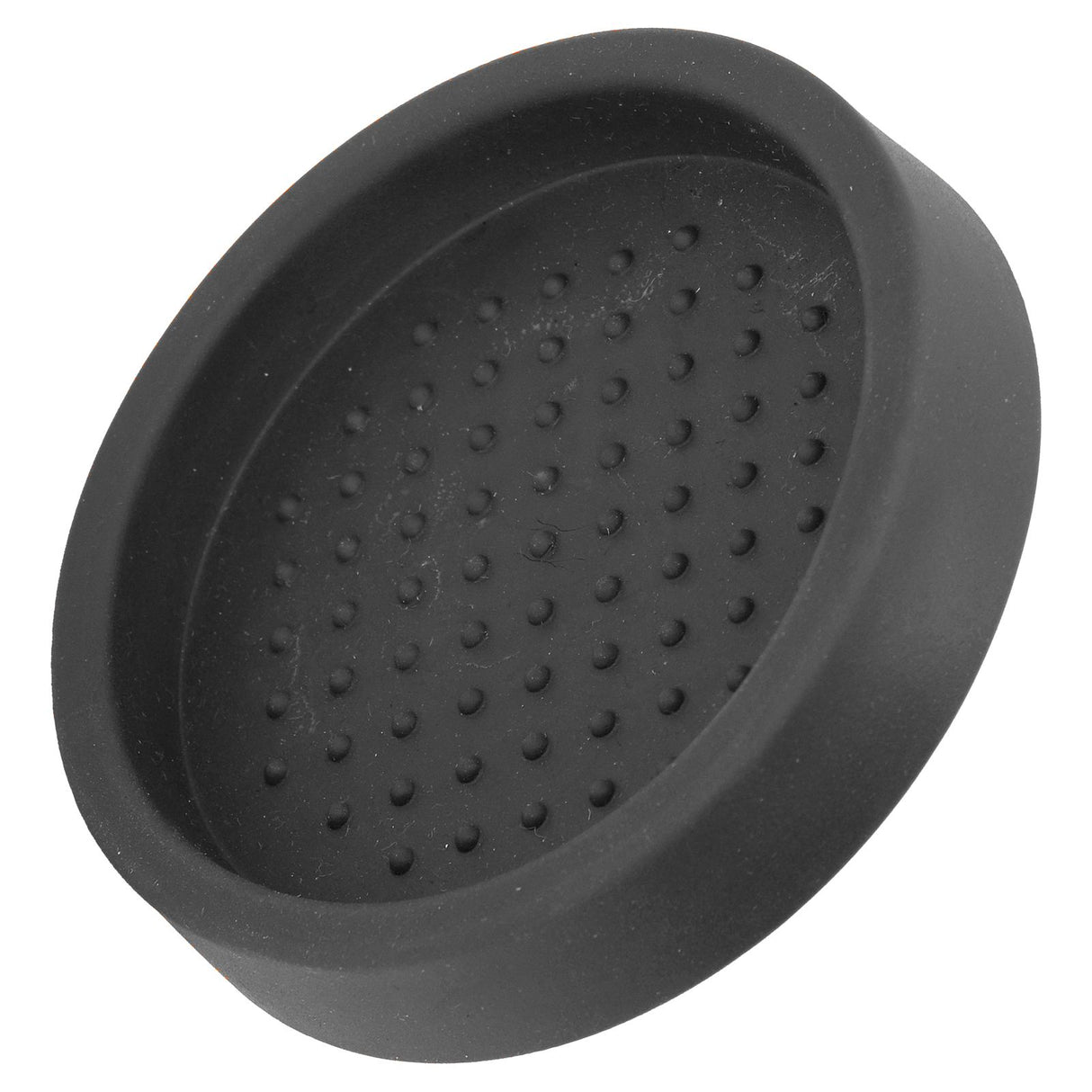 Round Silicone Coffee Tamper Mat Soft Heat Resistant Portable Coffee Tamper Pad for HomeBlack