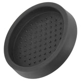 Round Silicone Coffee Tamper Mat Soft Heat Resistant Portable Coffee Tamper Pad for HomeBlack - Low Angle