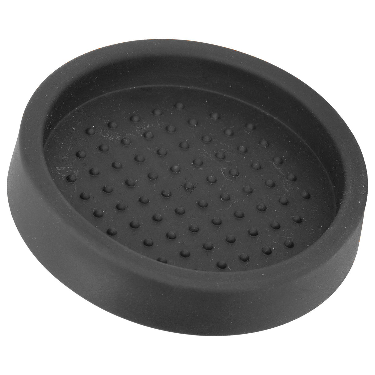 Round Silicone Coffee Tamper Mat Soft Heat Resistant Portable Coffee Tamper Pad for HomeBlack