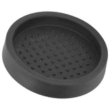 Round Silicone Coffee Tamper Mat Soft Heat Resistant Portable Coffee Tamper Pad for HomeBlack