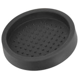 Round Silicone Coffee Tamper Mat Soft Heat Resistant Portable Coffee Tamper Pad for HomeBlack - Extra Image