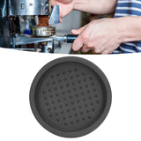 Round Silicone Coffee Tamper Mat Soft Heat Resistant Portable Coffee Tamper Pad for HomeBlack - Extra Image