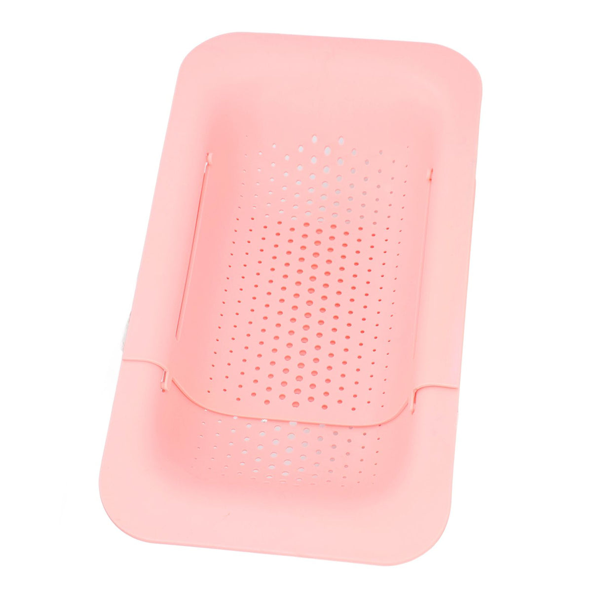 Strainer Basket Telescopic Design Anti Slip Rust Resistant Drain Colander Kitchen AccessoryPink