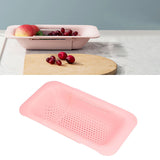 Strainer Basket Telescopic Design Anti Slip Rust Resistant Drain Colander Kitchen AccessoryPink