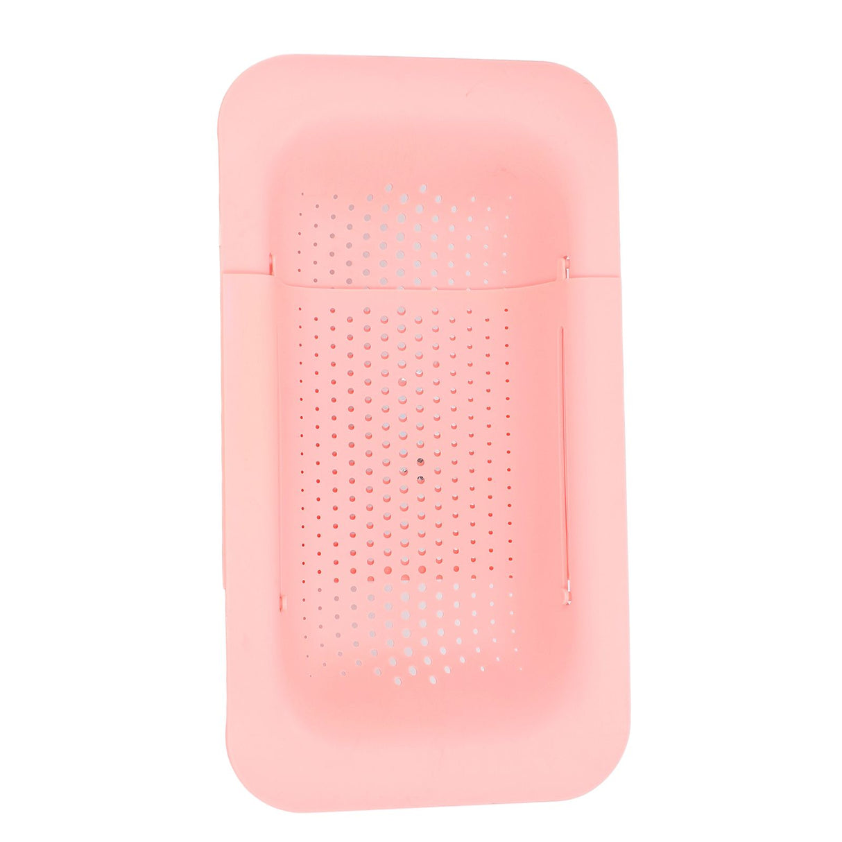 Strainer Basket Telescopic Design Anti Slip Rust Resistant Drain Colander Kitchen AccessoryPink