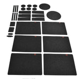 27Pcs Felt Placemat Anti Scratch Insulated Anti Slip Felt Table Mats Set for Home Dining Room Kitchen Hotel